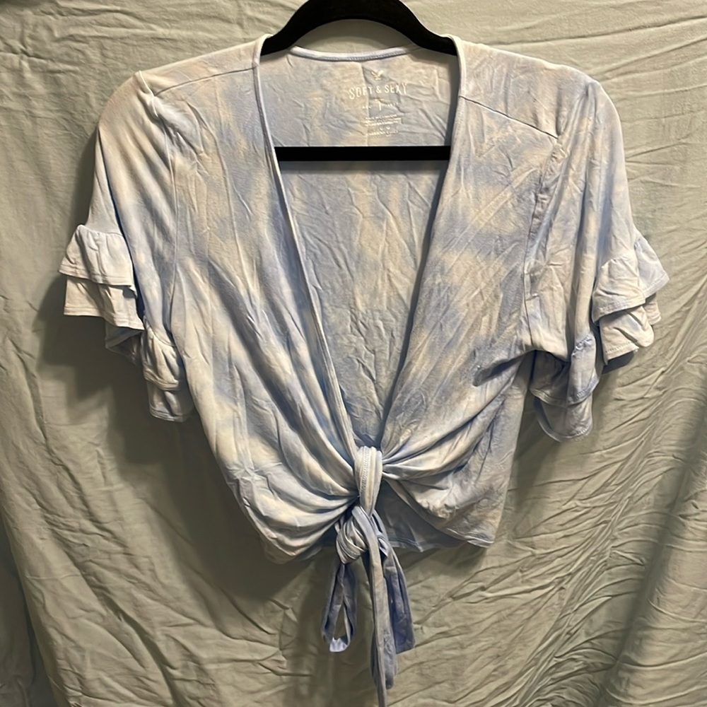 BRAND NEW American Eagle Tie Wrap Shirt